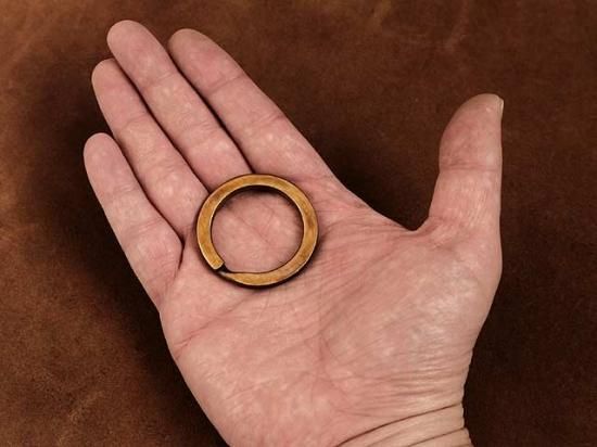 3個セット 真鍮製 平押し二重リング（直径40mm） - ブラスストアー