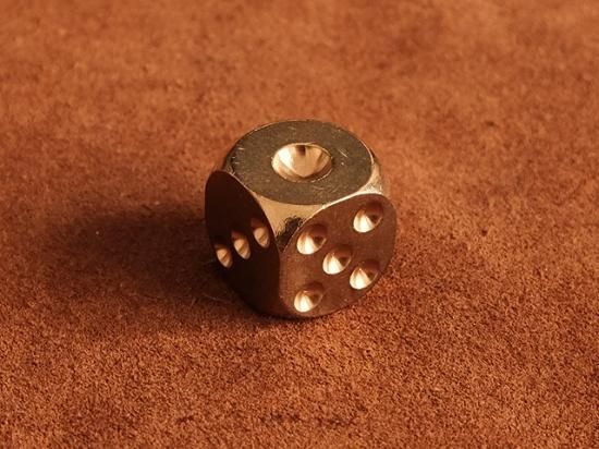 真鍮製 ダイス サイコロ ブラス（小） - ブラスストアー