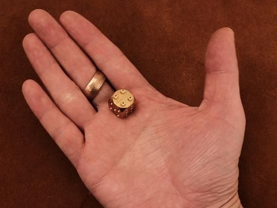 真鍮製 ダイス サイコロ ブラス（小） - ブラスストアー
