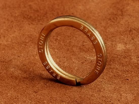 BRASS STORE オリジナル 真鍮二重リング（直径28mm）別注 二重