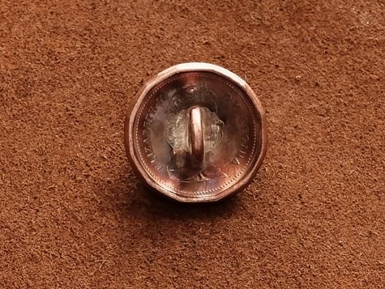 メイプルリーフコイン　1セント　カナダ　ブレスレット　ヴィンテージ　レトロ メイプルリーフコイン 1セント カナダ ブレスレット