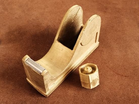 真鍮 テープカッター（小サイズ）小巻 セロハンテープ台 - ブラスストアー