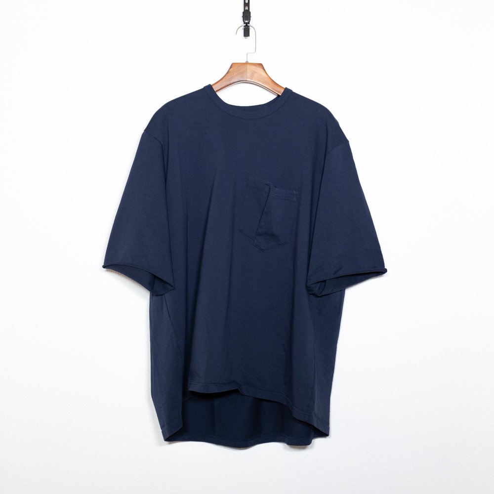 <img class='new_mark_img1' src='https://img.shop-pro.jp/img/new/icons24.gif' style='border:none;display:inline;margin:0px;padding:0px;width:auto;' />20%OFF【KUON】 ”Oversized Tucked Tee ” sus4-112cs061800 color:Dark Navy (79)