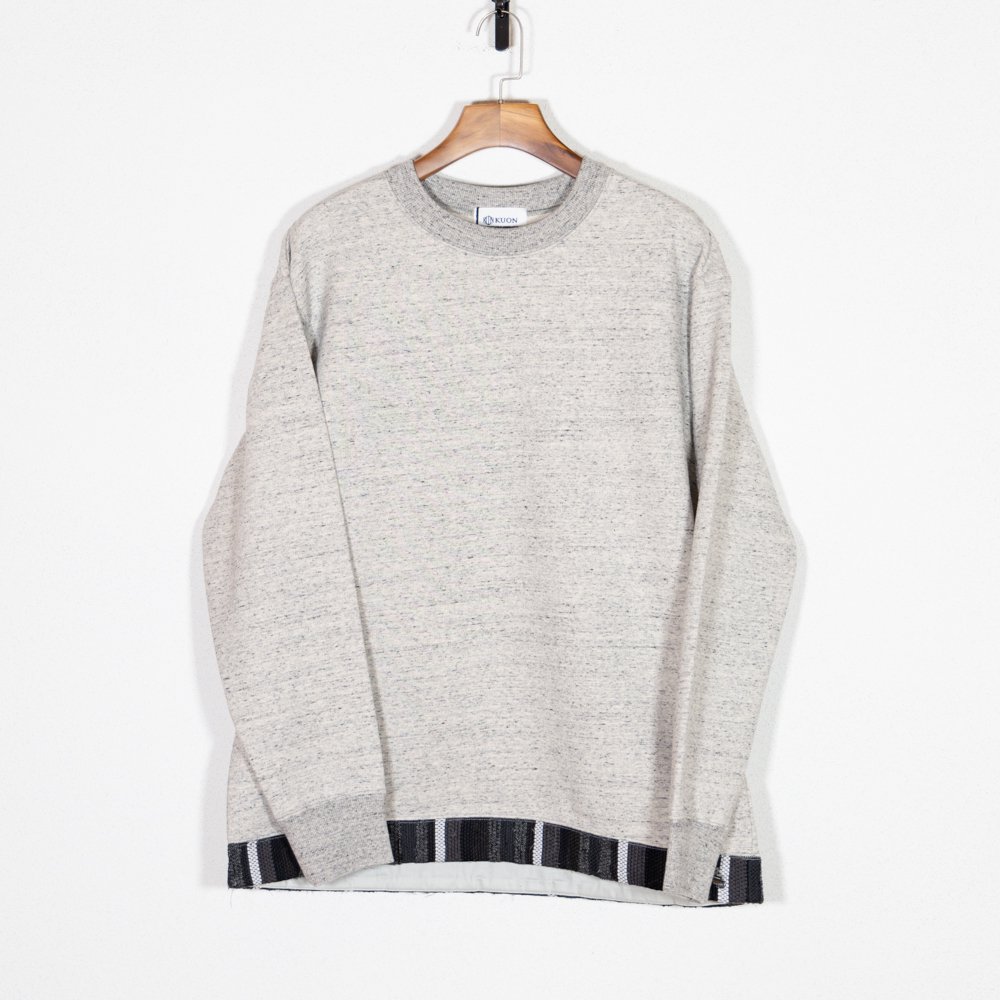 KUONۡɡSakioriTrimmed Hem Sweatshirt sus4-190cs0324f1 color:LIGHT GRAY