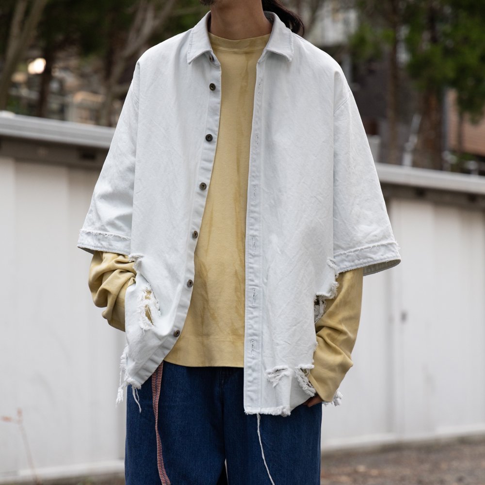 <img class='new_mark_img1' src='https://img.shop-pro.jp/img/new/icons2.gif' style='border:none;display:inline;margin:0px;padding:0px;width:auto;' />atelier AMBER DENIM CRASH JACKET aA-24-jk2 color:BREACH