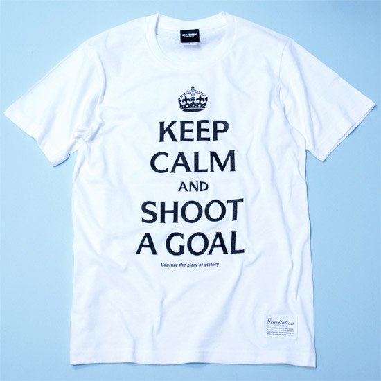 第二次世界大戦時、イギリスで製作されたグラフィックをアレンジ『Keep Calm Tシャツ』 - サッカーTシャツ│gravitation