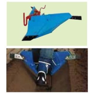 クボタ(kubota) ミニ耕うん機 TMS30 TMS300 用ブルー溝浚機（尾輪付） (91223-50640)