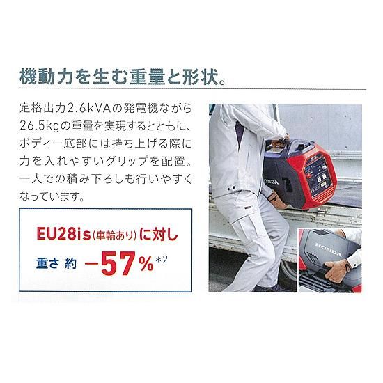 ホンダ(HONDA) インバーター発電機 新型 EU26i EU26IJ-JN ホンダ(HONDA) インバーター発電機 新型 EU26i EU26IJ-JN