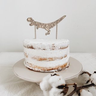 carpe diem<br>dinosaur cake topper
