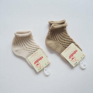 Condor<br>net openwork perle<br>short socks with rolled cuff<br>2color (0,1,2,4,6)