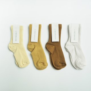 LIMONADE<br>ankle rib socks<br>4colors<br>(20-22,24-26,28-30)