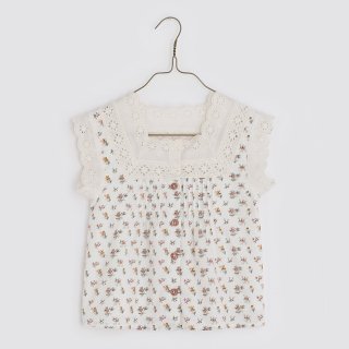 little cotton clothes<br>clementine blouse<br>cross stitch rose floral<br>(2-3y〜7-8y)