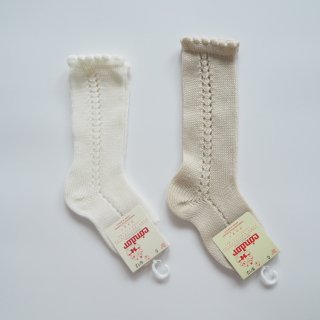 Condor<br>side openwork pearl<br>knee high socks<br>2color (0,1,2,4,6)