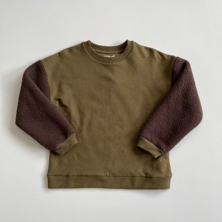 ◇送料無料◇<br>nixnut<br>sleeve sweater<br>khaki<br>(86,92,98,104,110,116)