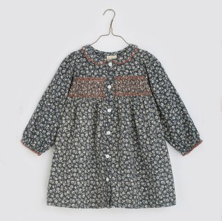 <img class='new_mark_img1' src='https://img.shop-pro.jp/img/new/icons14.gif' style='border:none;display:inline;margin:0px;padding:0px;width:auto;' />little cotton clothes<br>kate smocked dress<br>floral in cove blue<br>(2-3y〜6-7y)