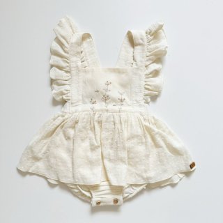 ̵Point Up<br>Popelin<br>Romper Suit With Frill<br>Off-White<br>(9-12m,12-18m,18-24m)
