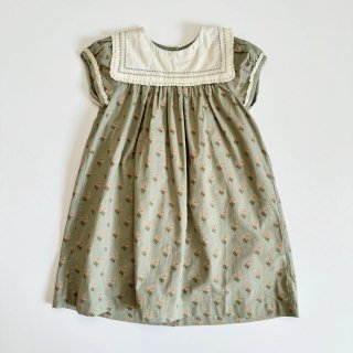 ̵<br>little cotton clothes<br>Organic Simone Dress<br>Poppy Floral<br>(2-3y7-8y)