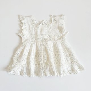 ̵<br>little cotton clothes<br>Ava Blouse<br>White<br>(4-5y,5-6y,6-7y,7-8y)