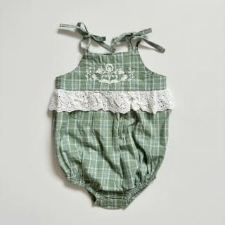 Lali kids<br>Flora Romper<br>Garden Plaid<br>(12m,18m,24m)