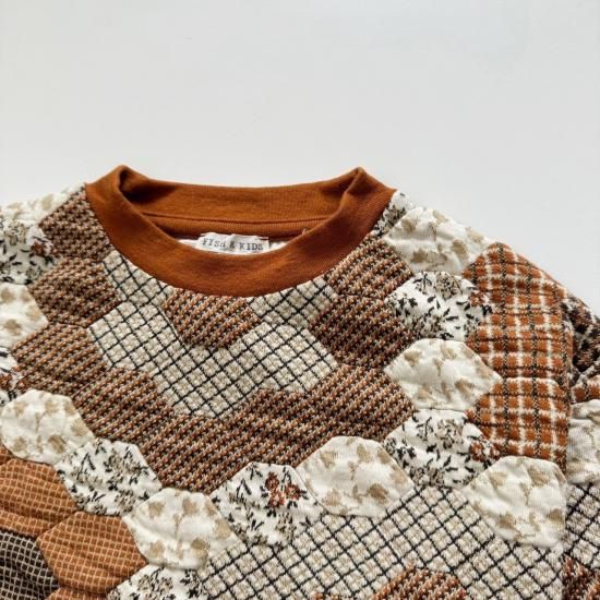 fish&Kids パッチワーク スウェット 4-5y fish&Kids パッチワーク スウェット 4-5y