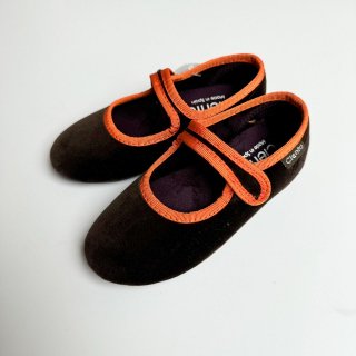 ̵+5%P<br>Cienta<br>Formal Strap Shoes<br>Brown+Orange<br>23(14cm)34(21cm)