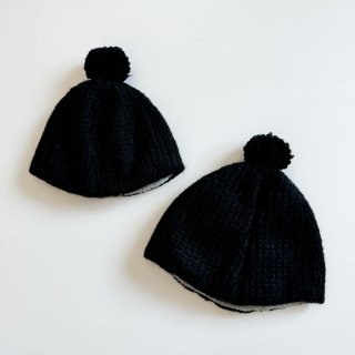 ̵<br>HELLO LUPO<br>Coco Hat<br>Black<br>(small, medium)