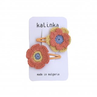 <img class='new_mark_img1' src='https://img.shop-pro.jp/img/new/icons14.gif' style='border:none;display:inline;margin:0px;padding:0px;width:auto;' />ͽ<br>kalinka<br>Flower Crochet Clip Set<br>Mango/Honey