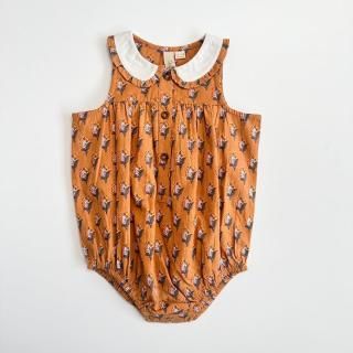 <img class='new_mark_img1' src='https://img.shop-pro.jp/img/new/icons20.gif' style='border:none;display:inline;margin:0px;padding:0px;width:auto;' />●30%off●<br>little cotton clothes<br>Iris Romper<br>Saffron Floral<br>(6-12ｍ,12-18m,18-24m)