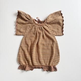 【新品タグ付き】MABLI マブリ ショート丈ロンパース MABLI】EIRLYS ROMPER - MAIZE | yonka