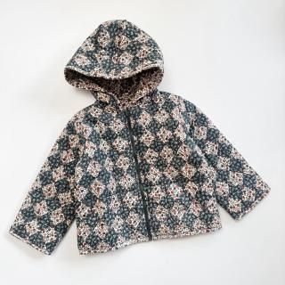 little cotton clothes<br>Jojo Reversible Jacket<br>Harlequin and Cottage Floral<br>(2-4y10-12y)
