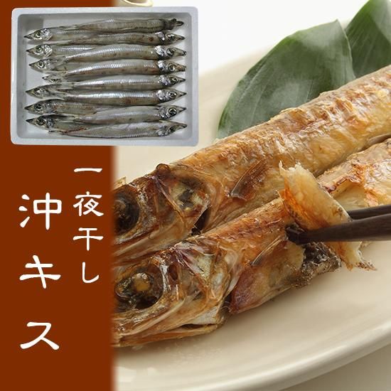 一夜干し沖キス ニギス 500g 約15尾 津居山産 冷凍便