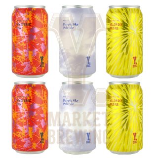 Y.MARKET定番ビール詰め合わせ宅飲みセット 3種各2缶 6缶