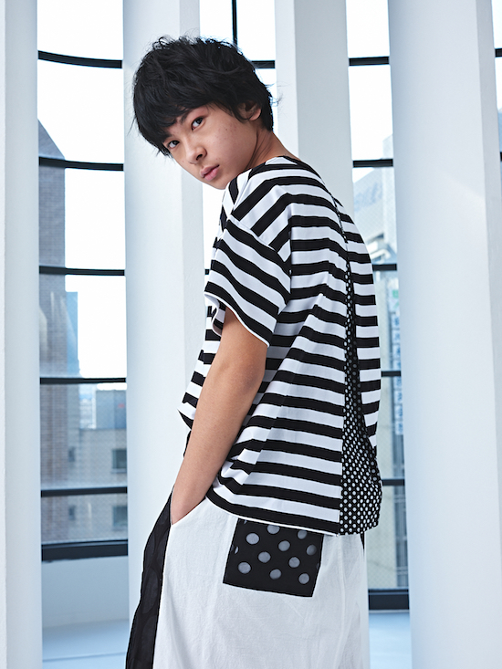 バックスリットボーダーTシャツ（キッズ）22201 - garcon la