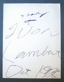 Cy Twombly: invitation print, 1980 ポスター