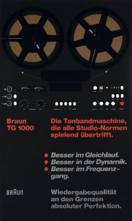 Wolfgang Schmittel: Dieter Rams / BraunTG 1000 ポスター