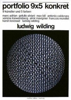 Ludwig Wilding / portfolio 9 × 5 konkret ポスター