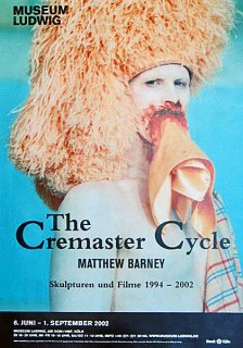 Matthew Barney: Cremaster Cycle, Koln ポスター