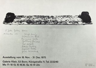 Joseph Beuys: Jahre Galerie Klein, 1973 ポスター