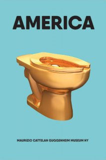 Maurizio Cattelan: "AMERICA" ポスター