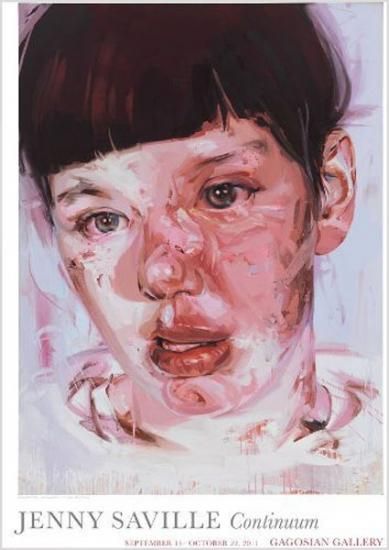 Jenny Saville: Continuum (Red Stare Head IV) ポスター