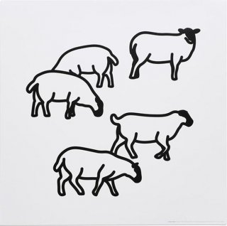 Julian Opie: Sheep, 2015 ポスター