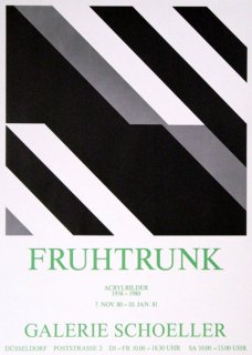 Gunter Fruhtrunk: 展覧会 ポスター                                 