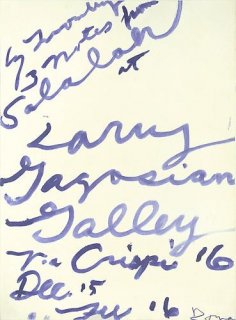 Cy Twombly: Three Notes from Salalah ポスター