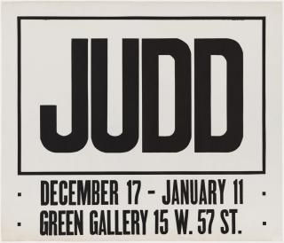 Donald Judd｜ドナルド・ジャッド - BALLOON｜ポスター専門