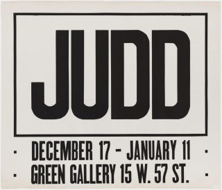 Donald Judd: Ÿ1963˥ݥ