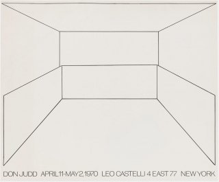 Donald Judd: 展覧会（1970）ポスター