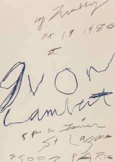 Cy Twombly: print, 1980 ポスター（2nd）