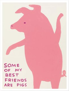 David Shrigley: Some of My Best Friends Are Pigs ポスター