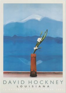 David Hockney: Mt.Fuji and Flowers, 1972 ポスター