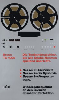 Wolfgang Schmittel: Dieter Rams / BraunTG 1000 ポスター